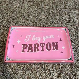 Dolly Parton I Beg Your Parton Catchall Ceramic Tray - New in package